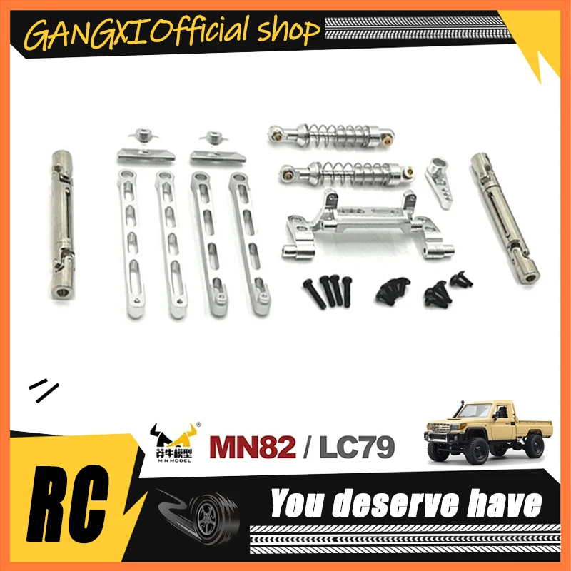 

1/12 MN82 LC79 MN78 Remote Control Car Accessories Metal Upgrade Rod Shock Absorber Set