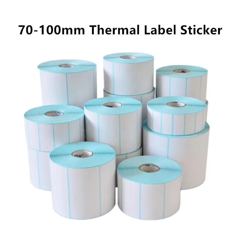 

70-100mm Three proof Thermal Label Paper Barcode Printer Adhesive Stickers Express Price Waterproof Oil proof Scratch proof