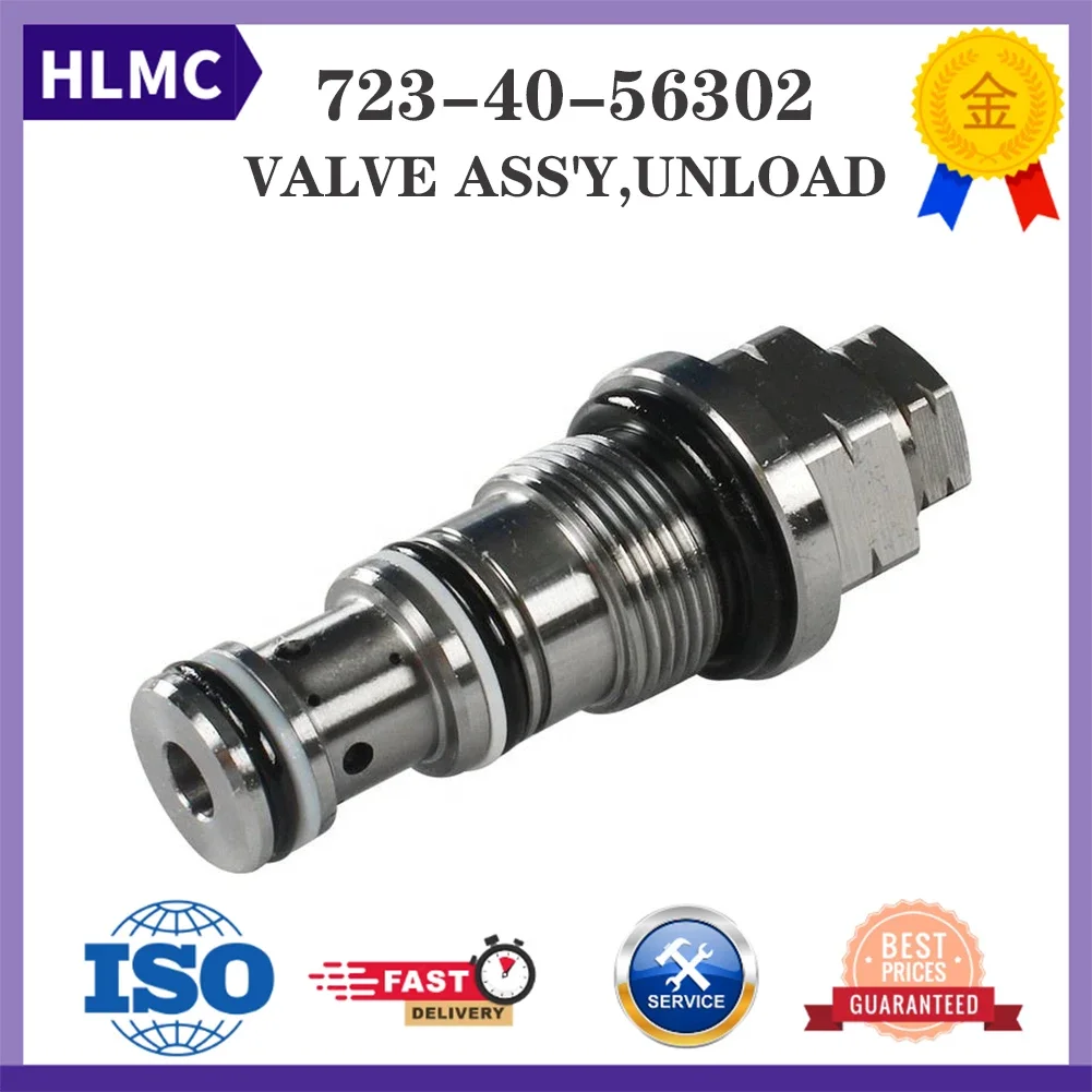 Hydraulic Parts Excavator PC350-7 PC360-7 PC240LC-6 PC200-6 PC210-6 Relief Valve Unloading Valve 723-40-56302