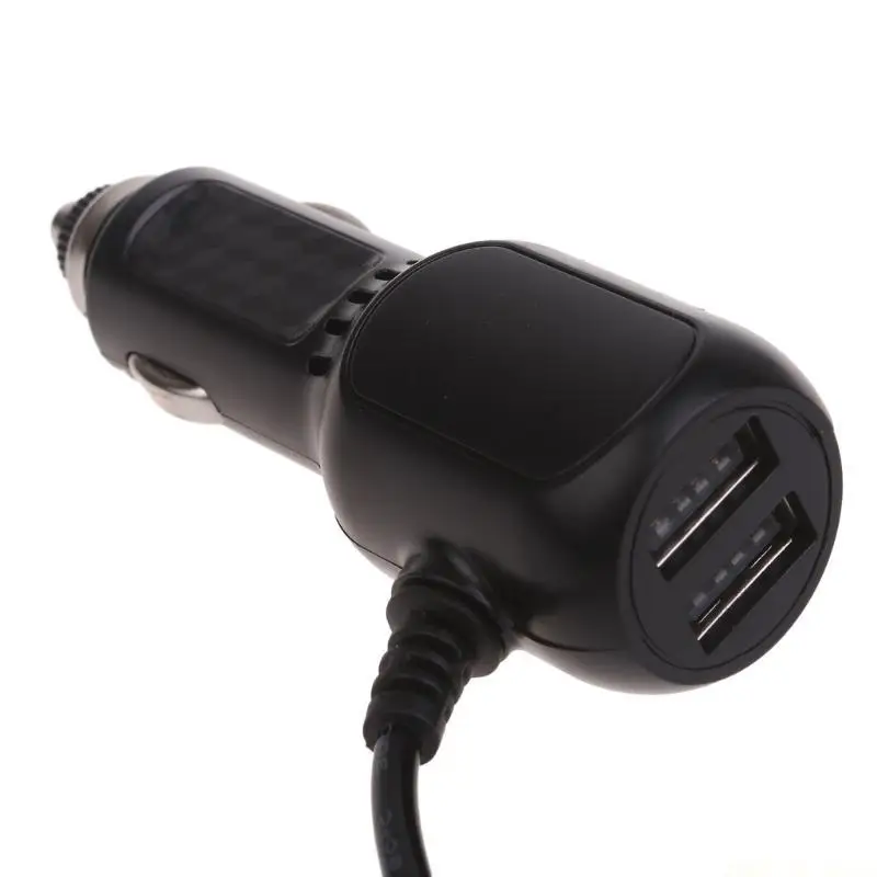 M5TD Super Fast Car 3Port Vehicle Power Charging Cable Cord 2xUSB+1xMini USB