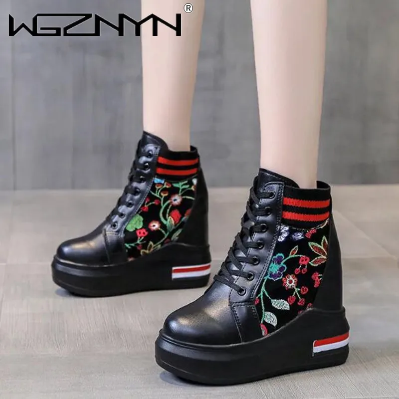 Luxury Women Sneakers 2024 Casual Shoes Breathable High Quality Comfortable Female Ladies Platform Shoes Sneakers for Women 10cm