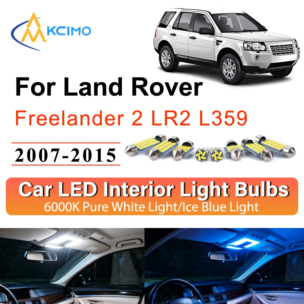 

Super Bright Interior Light Kit For Land Rover Freelander 2 LR2 L359 2007-2015 LED Map Dome Lamp Auto Accessories Direct Fit