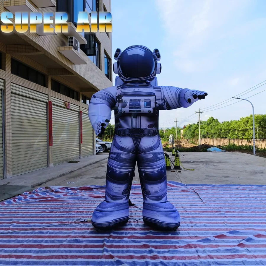 Giant Inflatable Astronaut, 3-6M Tall Spaceman Model for Space Theme Party, Event Decoration, Advertising Promotion