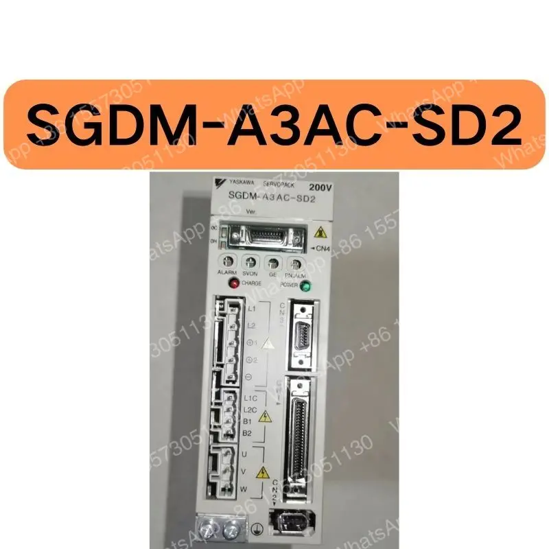 The second-hand SGDM-A3AC-SD2 servo driver has been tested OK and its function is intact
