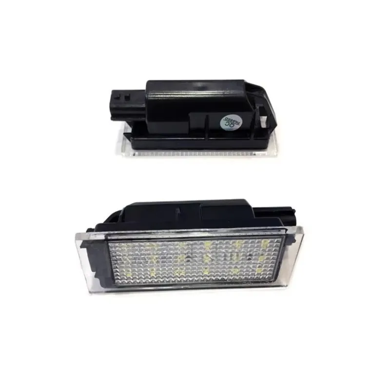 Изысканный для 2 шт. светодиодный светильник номерного знака Renault Clio Laguna 2 Megane 3 Twingo Master Vel Satis Wind Trafic Good Изысканный для 2 шт. светодиодный светильник номерного знака Renault Clio Laguna 2 Megane 3 Twingo Master Vel Satis Wind Trafic Good