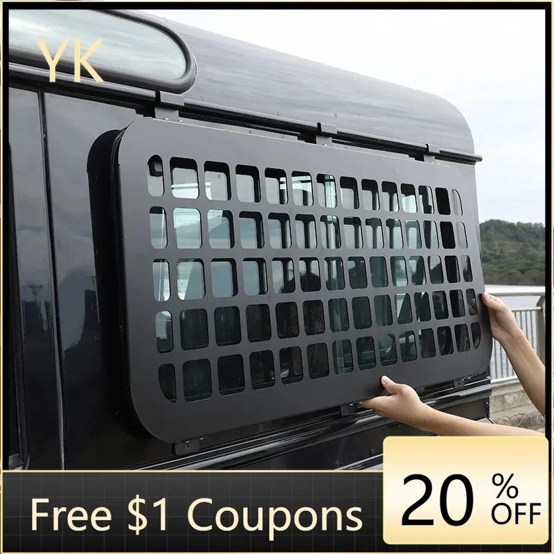 

For Land Rover Defender 110 130 2004-2018 Car Rear Side Window Protective panel Storage bag Hanging board Car Accessories