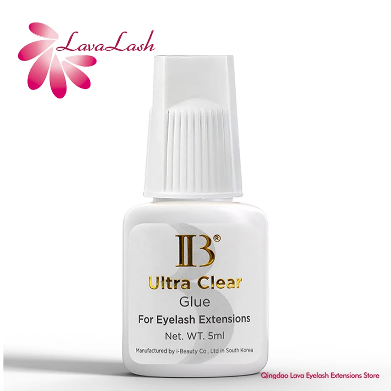 5ml IB IBeauty Ultra Clear Glue for Eyelash Extensions Korea Original IB White Cap Transparent Glue Novice Practice Makeup Tool