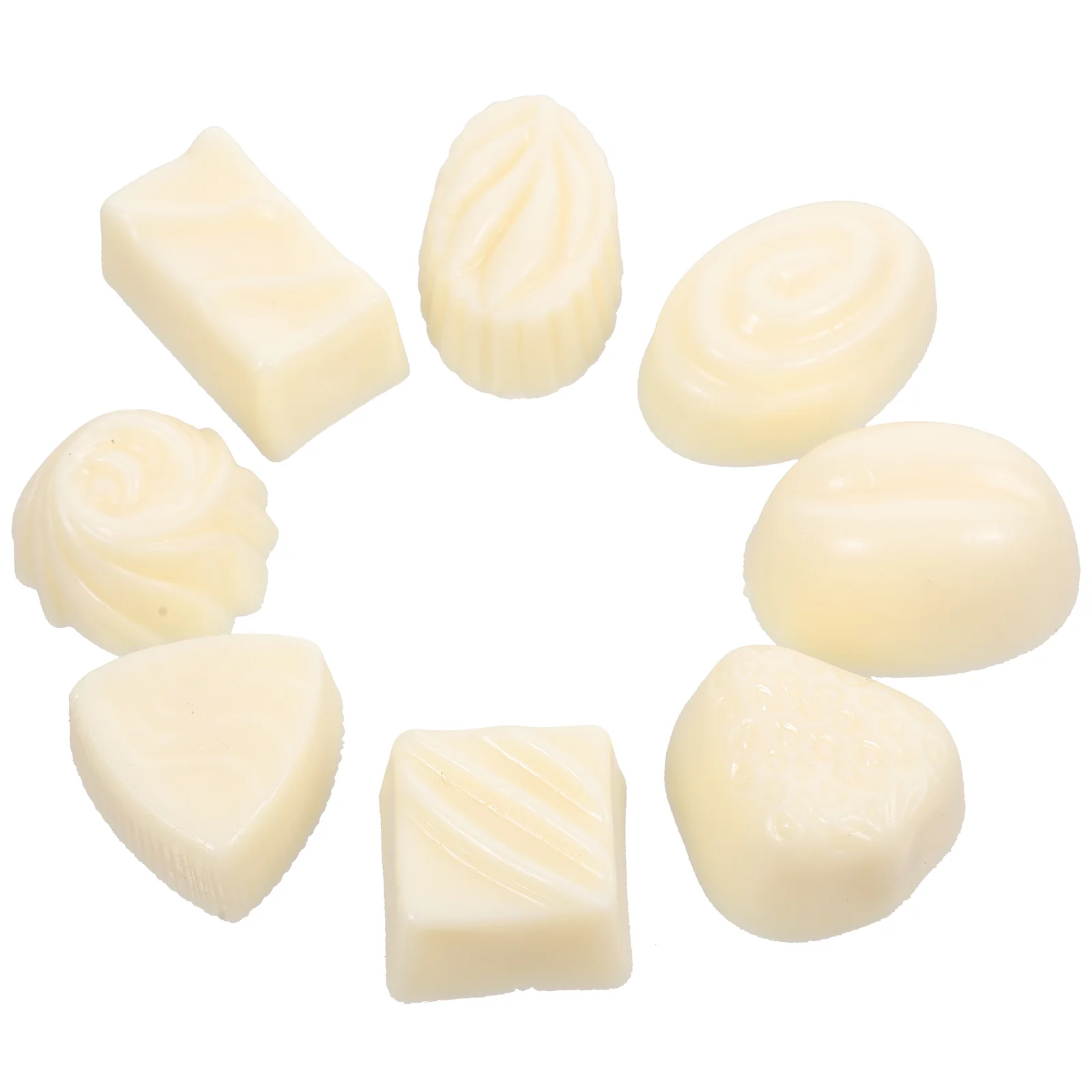 

8 Pcs Simulation Chocolate Chunks Fake Small Tabletop Decorate Desktop Pvc Child Model