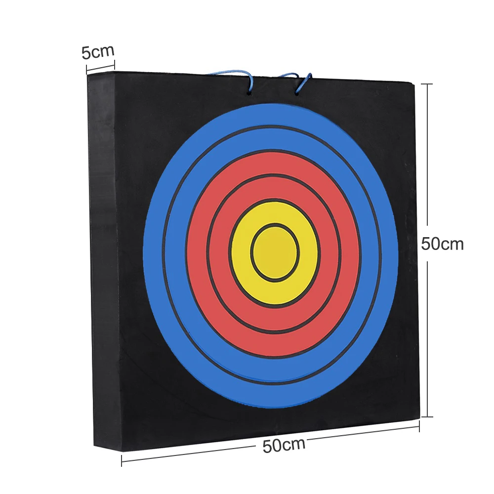 archery shooting target 50*50*5cm /50*50*10cm EVA foam target  for shooting Archery target with printed target paper on top