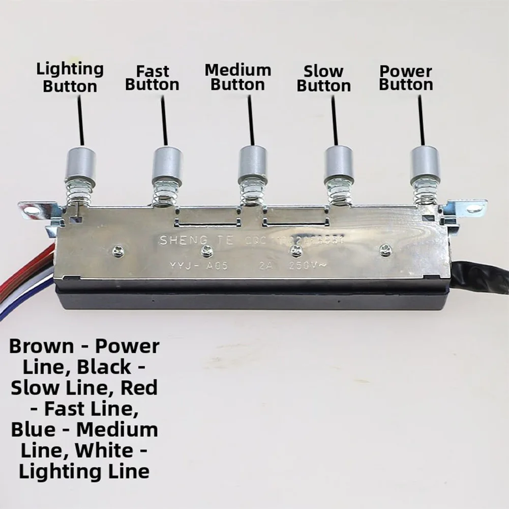 Accesorios para interruptores de campanas extractoras de cocina, piezas de repuesto para Panel de control de campana extractora de 5 botones para Vissani SC706T