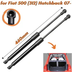 Qty(2) Carbon Fiber Trunk Struts for FIAT 500 (312) Hatchback 2007- 460mm Rear Tailgate Boot Lift Supports Gas Springs Shocks