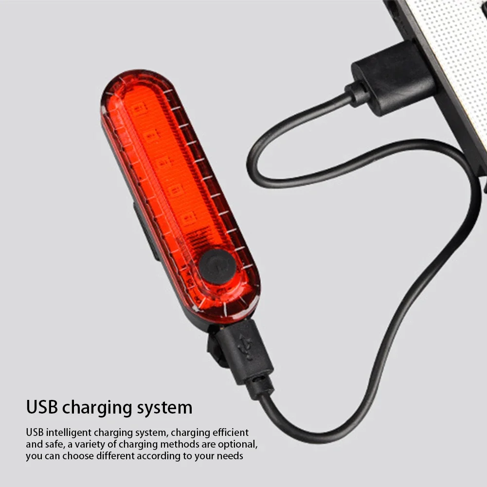 Fiets Achterlicht Led Helder Achter Rood Fietslicht Usb Oplaadbare Fietsen Veiligheidslamp Voor Nachtverlichting Achterlichten