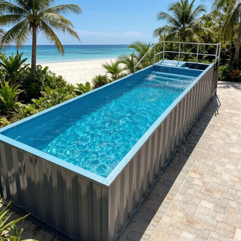 Piscina Contenedor con Bomba de Filtro para Jardín y Exteriores, Piscina Elevada para el Hogar, Precios al por Mayor