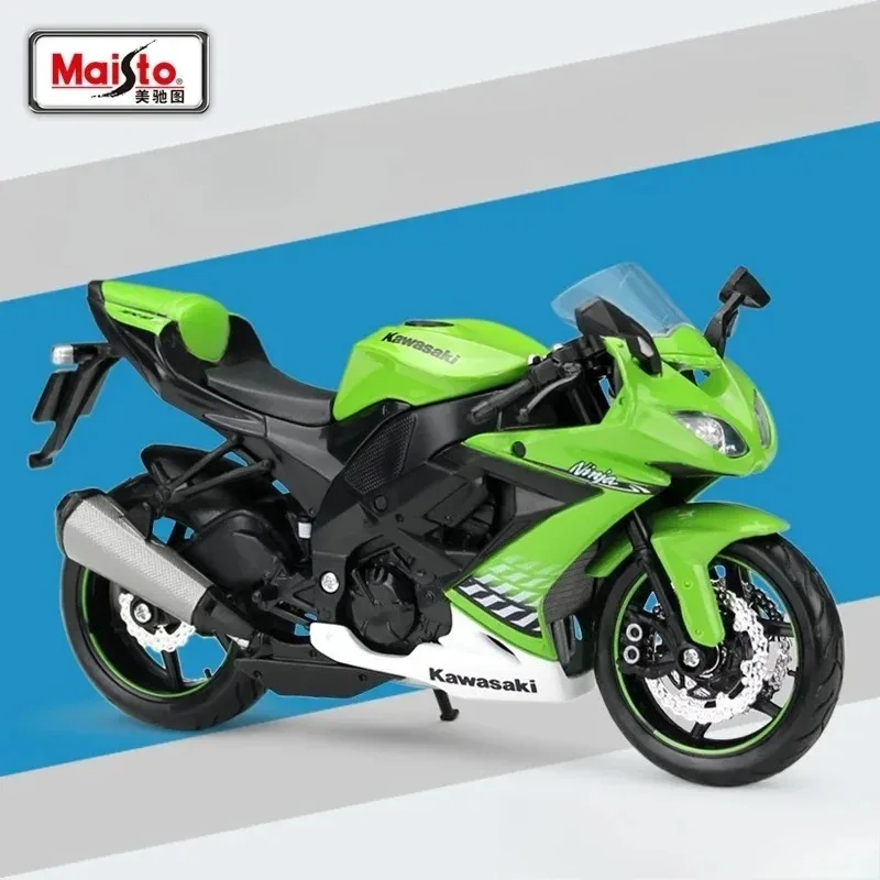 Maisto 1:12 نينجا ZX-10R 2010 سبيكة دييكاست نموذج دراجة نارية لعبة امتصاص الصدمات العمل للأطفال الهدايا لعبة دييكاست سبيكة