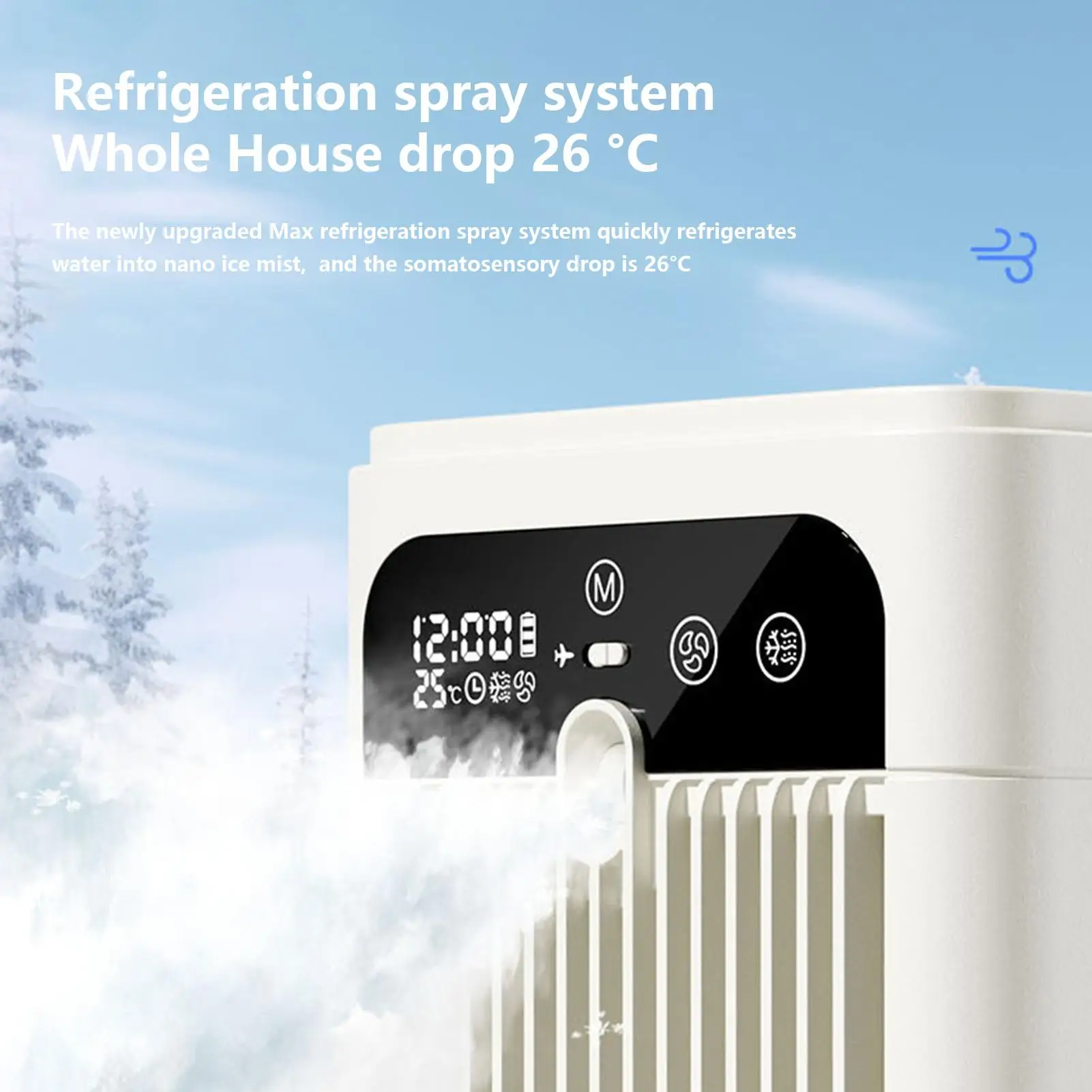 ventilatore-nebulizzatore-ricaricabile-a-2-velocita-con-display-dell'ora-silenzioso-portatile-per-camera-da-letto-soggiorno-cucina