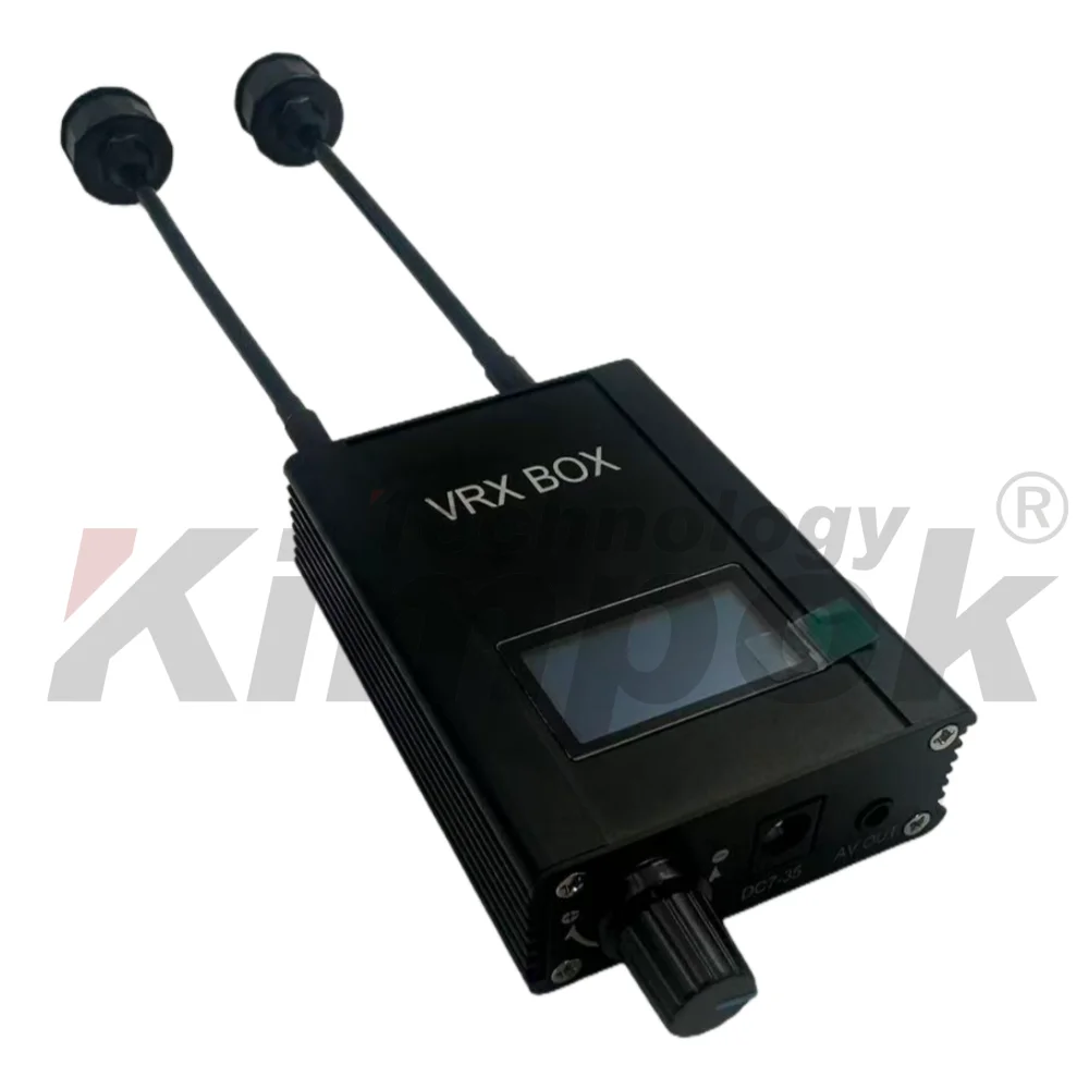 Receptor de vídeo FPV 7.2G VRX BOX con 64 canales y banda de frecuencia de 6,1-7,2 GHz para transmisión estable de drones
