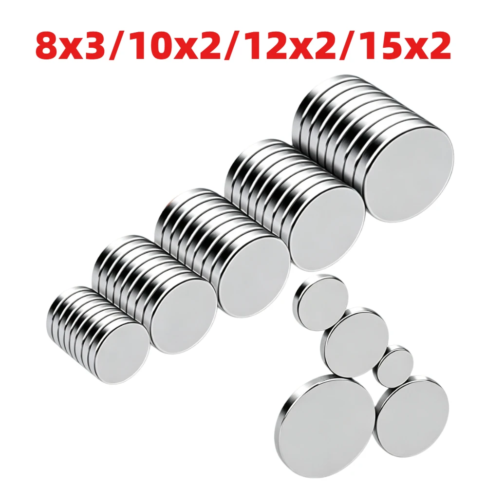 10x2/12x2/15x2mm Runde Kühlschrankmagnete, Mehrzweck-Kühlschrankmagnete für Handarbeiten, Fotowände & Dokumentenfixierung – Detail 1