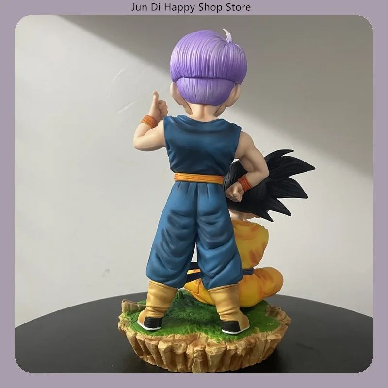 Dragon Ball Goten Sentado Pose & Trunks Pose de pie Figura de anime Estatua Decoración de escritorio Regalo