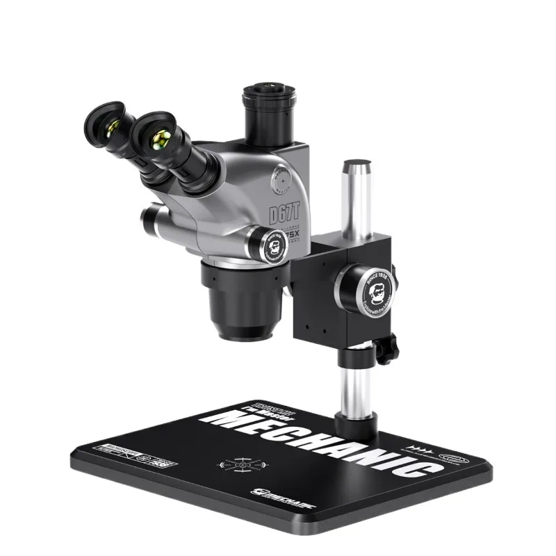 MECHANIC D67T-B11 Trinocular Microscope 6.5X-75X Zoom Industrial Thermal 4K Camera For Mobile Phones Motherboard Repair tools