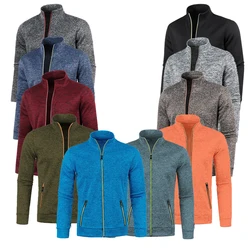 Winter Heren Fleece Dikkere Trui Jas Halve Rits Coltrui Warme Pullover Kwaliteit Mannelijke Slanke Gebreide Wollen Truien 4xl 5xl