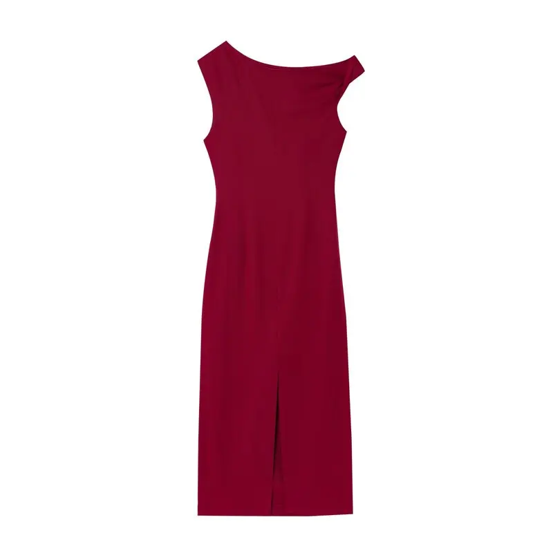 여름 신상 여성 패션 린넨 혼방 플리츠 미디 드레스 다용도 싱글 피스 민소매 우아한 스타일 2025