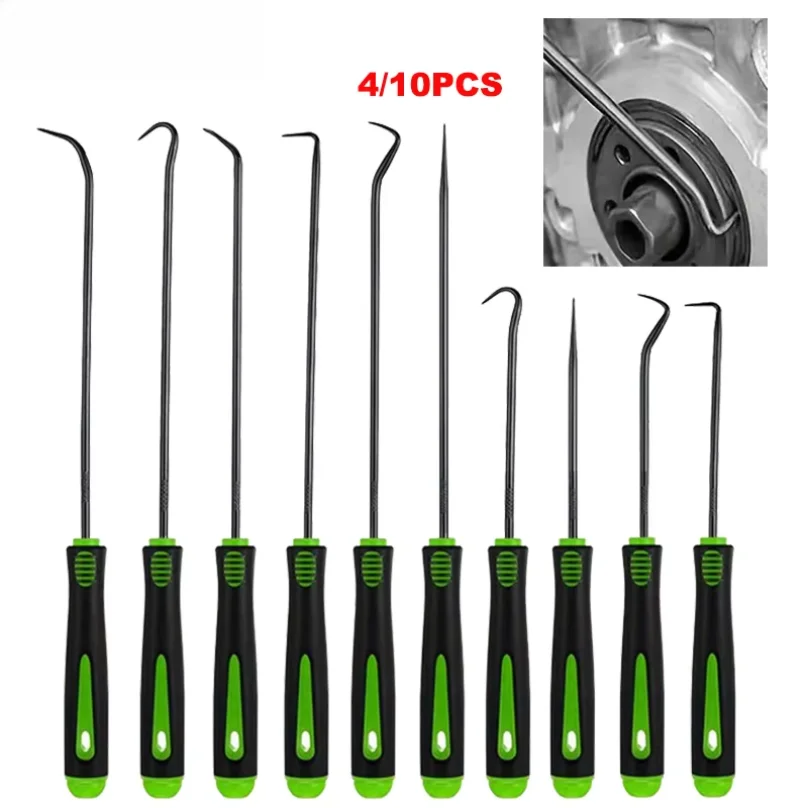 4/10PCS Car Oil Seal Screwdriver Set Hose Removal Hook Set O Seal Gasket Puller Remover Pick Hooks Repair Tools Craft Hand Tool