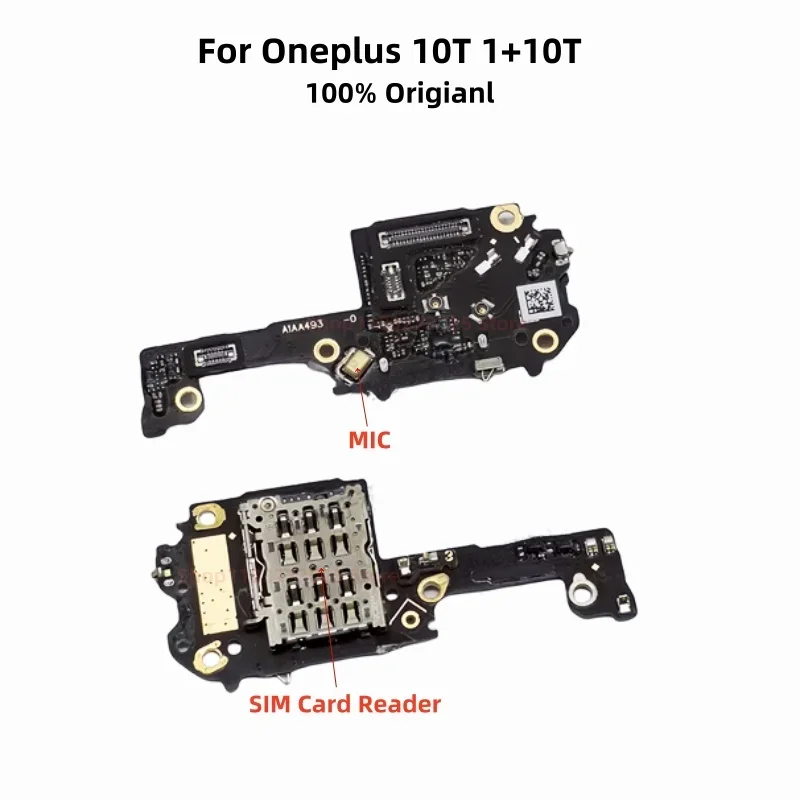 

Разъем для микрофонной платы для Oneplus 10T 1 10T, держатель для чтения SIM-карт MIC, гибкий кабель FCB, запасные части