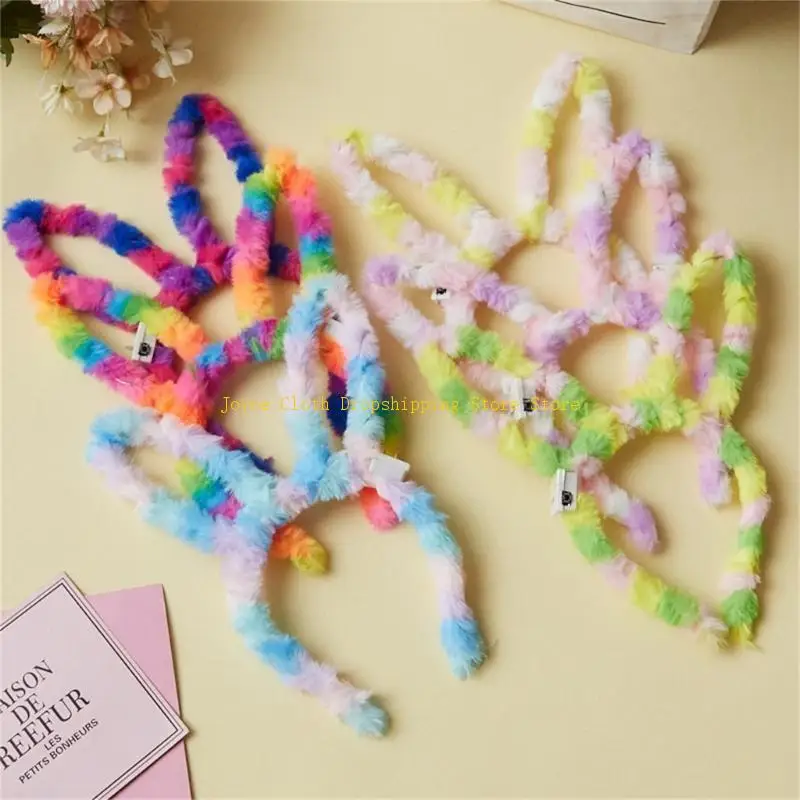 Cosplay Anime Karakter Hoofdband Pluche Schattig Konijn Oor Vorm Haarhoepel voor Meisje 10CD