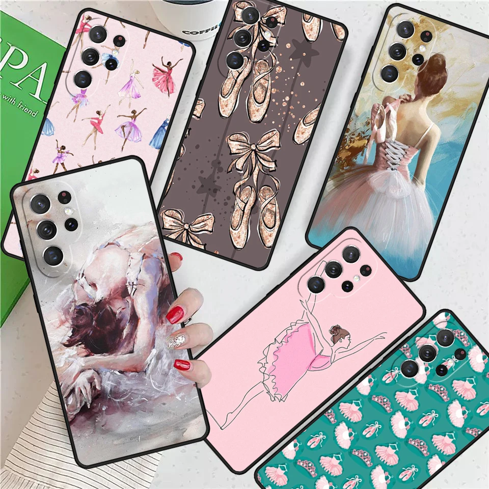 Ballerina Dance For Samsung Galaxy S24 Ultra S21 S22 S8 S9 S10E Note 10 20 Plus FE S23 Phone case Cover Coque