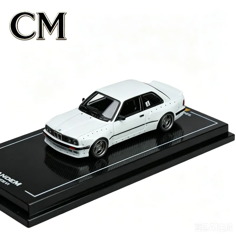 

CM model 1:64 BMW M3 E30 Rocket Rabbit painted alloy car model, adult collectible, static ornament, holiday gift, boys' toy.