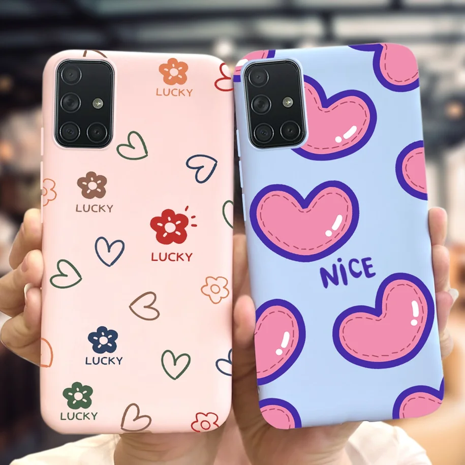 For Samsung A51 A71 Case SM-A515F SM-A715F Fashion Painted Silicone Phone Case For Samsung Galaxy A 51 A 71 Back Cover Soft Capa