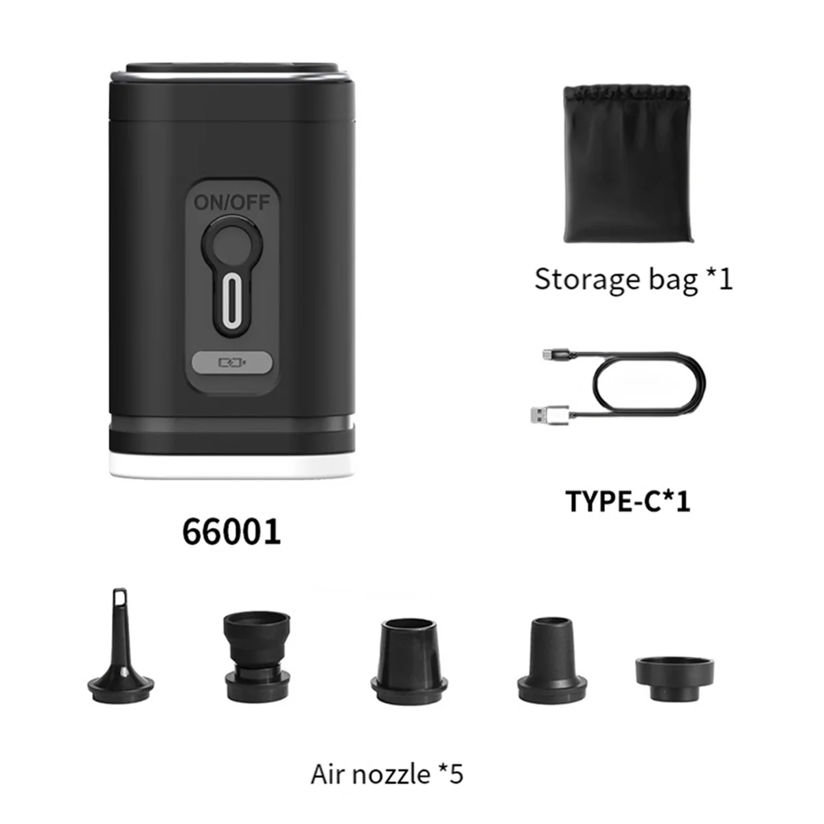مضخة هواء كهربائية محمولة ضاغط هواء لاسلكي نافخة/مضخات تفريغ للوسائد القابلة للنفخ قارب طوافة بلاستيكية للسباحة