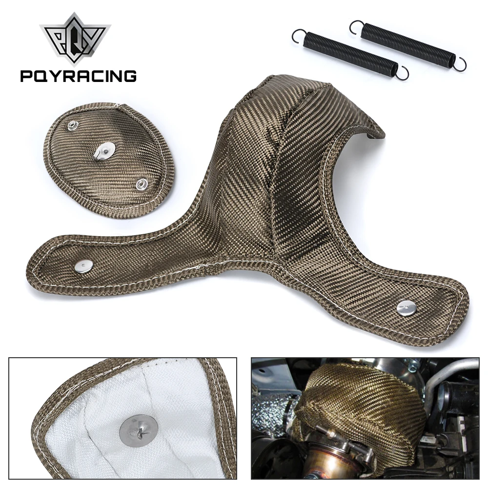 PQY - TITANIUM turbo heat shield  turbo blanket FOR Audi S3 / Volkswagen Golf Mk7 / Seat Leon PQY-TBF05