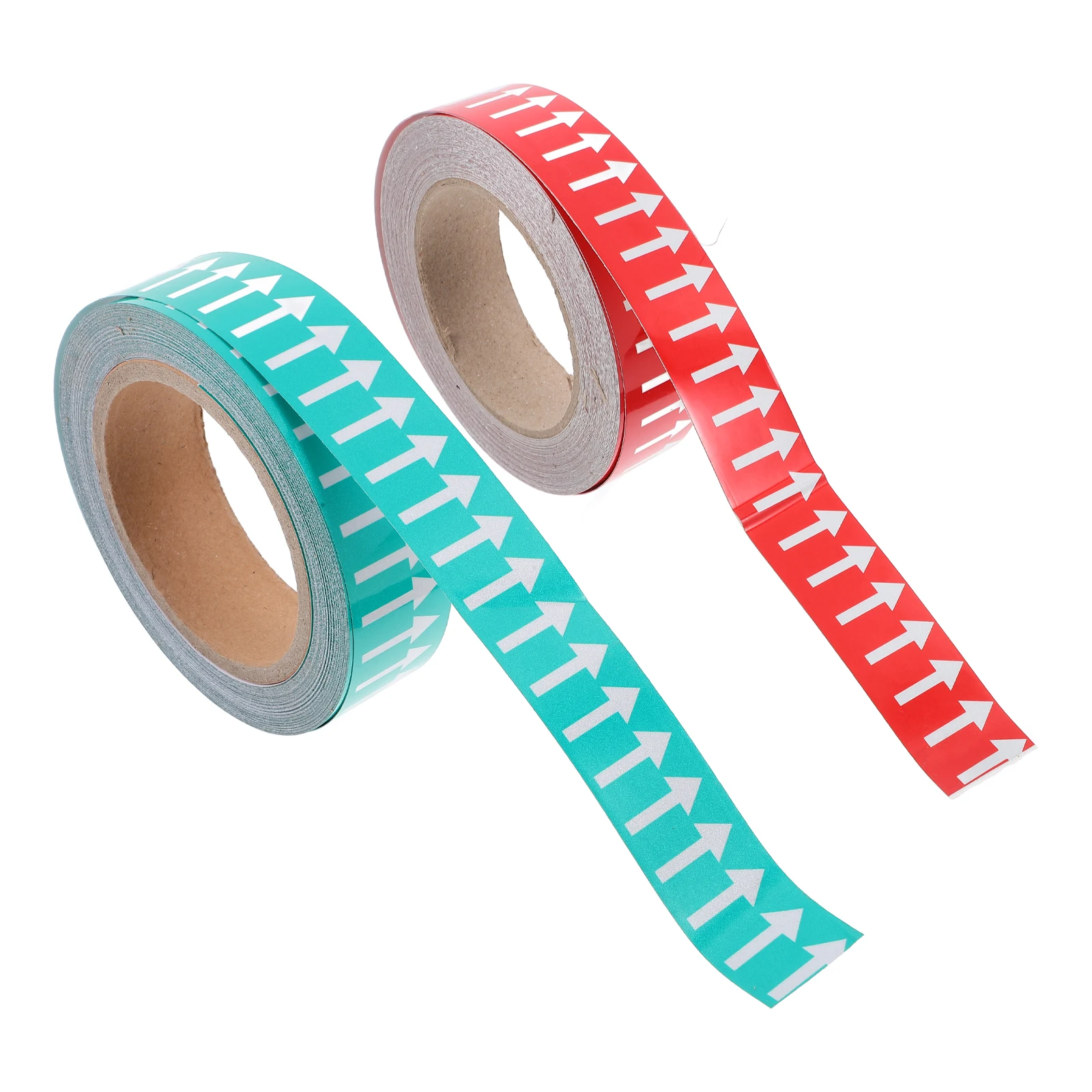 Directional Arrow Stickers for Wall Floor Marking 2 Rolls Adhesive Signs Flow Decals Pipe Labels Easy Use Longevity Practical