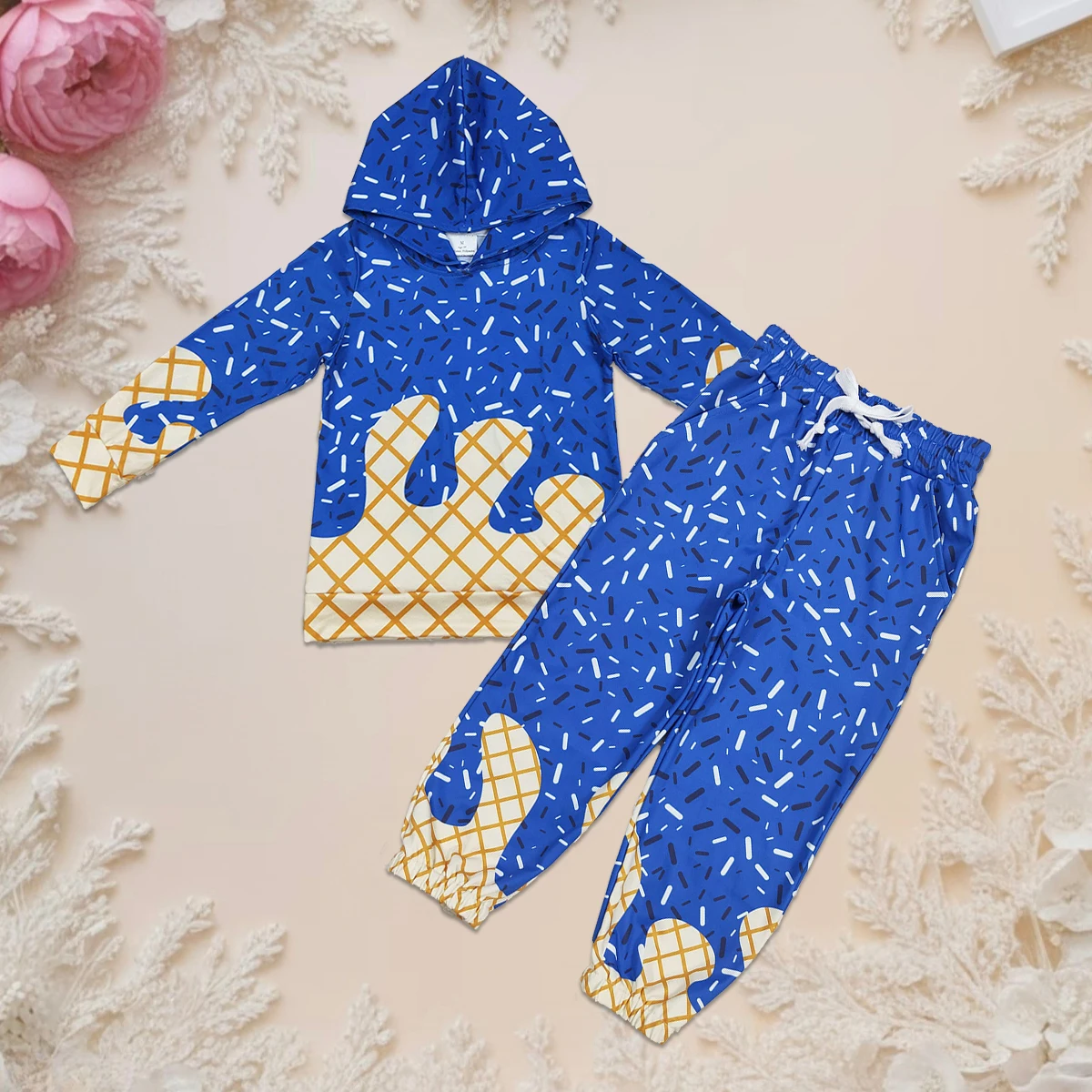 

Hot Sale Baby Girls Set Outfit Toddler Clothes Long Sleeve Hoodie Tops and Pockets Pants Infant Kids Clothing Yoga Casual Wear