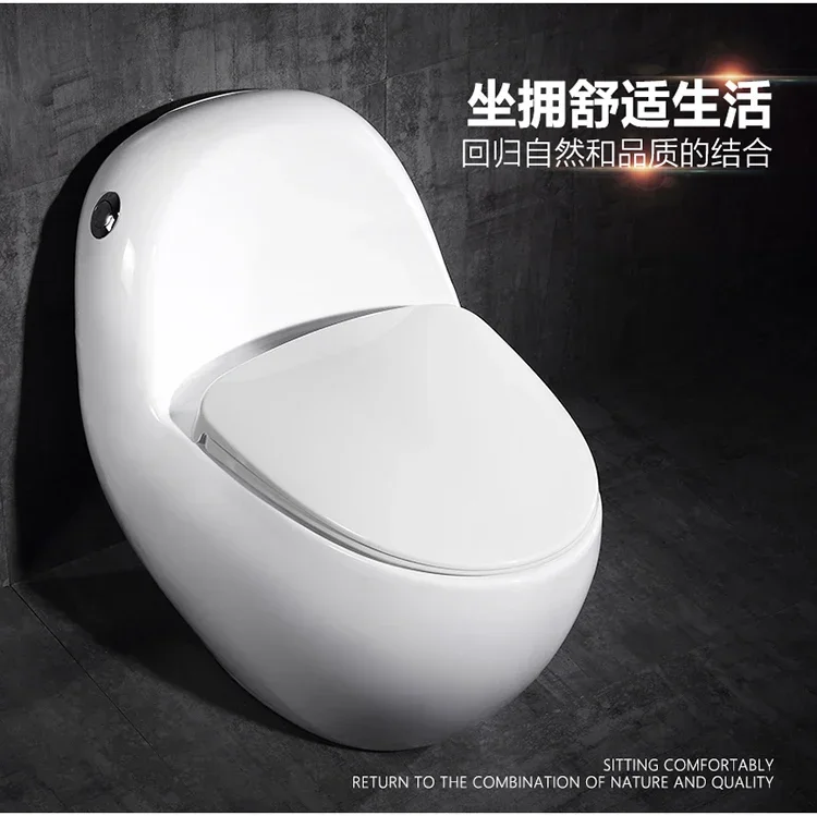 Ciottolo Toilette creativa personalizzata di grandi dimensioni Toilette per uova ordinaria Toilette a sifone per risparmiare acqua