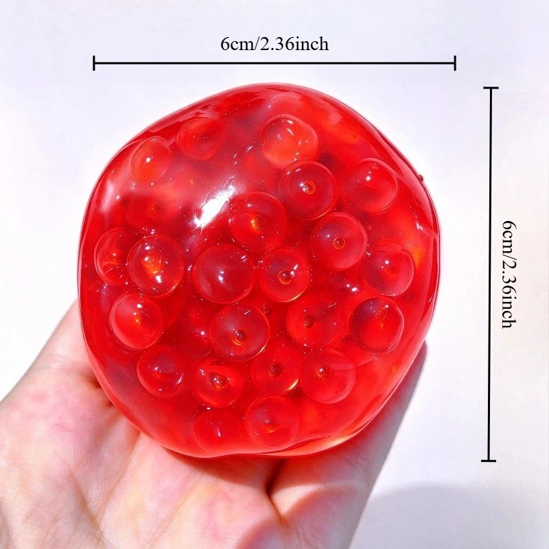 Moldable Coconut Oil Pearl Ball Squishy Toy Great Texture Stretchable Squeeze Ball Fidget Toy ASMR Sensory Anti-Stress X-mas Gif