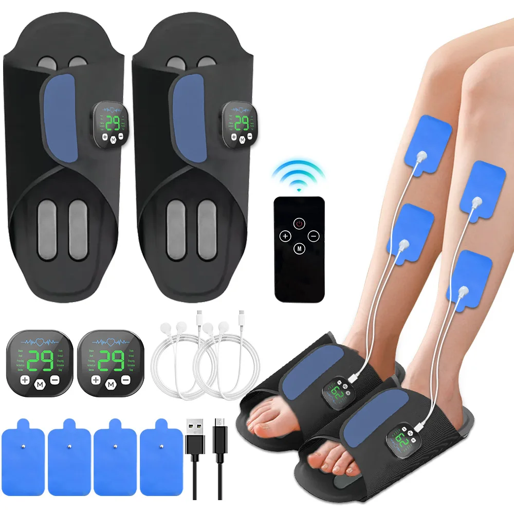 

New Arrivals Beauty Equipment Rechargeable 10 Adjustable Models Electric Vibrating Foot Massager Shoes