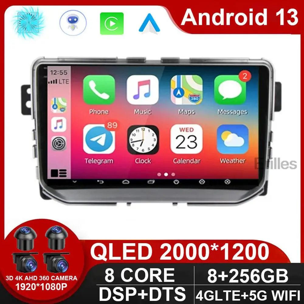 For Great Wall Haval Hover H2 2015 - 2020 Qualcomm Android13 Car Auto Radio Stereo Multimedia Player GPS Navigation DVD NO 2DIN