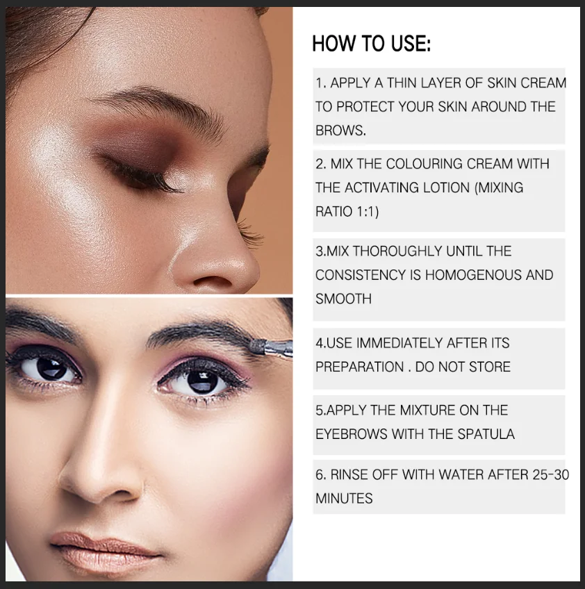 プロのまつげ眉毛染料ティントキットクラシックブラックナチュラルまつげリフティングパーマ治療メイクアップセット眉毛ペイントメイク