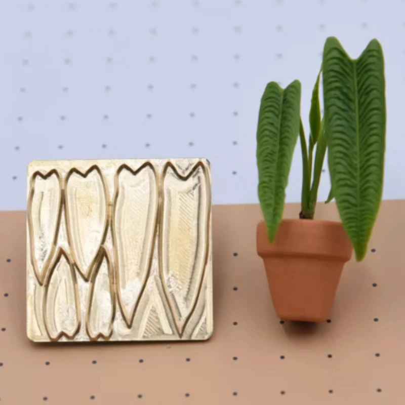 Plant Leaves Copper Plate Cutting Mold DIY Resin Clay Ultra-light Clay Production Leaves Green Plants Copper Plate Cutting Die