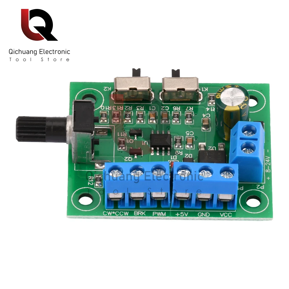 DC8-24V Brushless DC Motor Speed Controller Driver PWM Speed Control Board Pinpoint Regulator Forward And Backward Control 18KHz