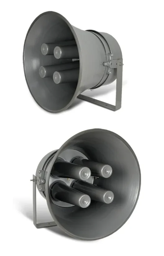 High-power remote horn speaker (4 sets of drive units) optional 100V or 4-16 ohm input