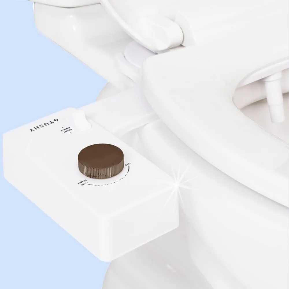 

TUSHY Classic 3.0 Bidet Toilet Seat Attachment - A Non-Electric Self Cleaning Water Sprayer with Adjustable Water Pressure Nozzl