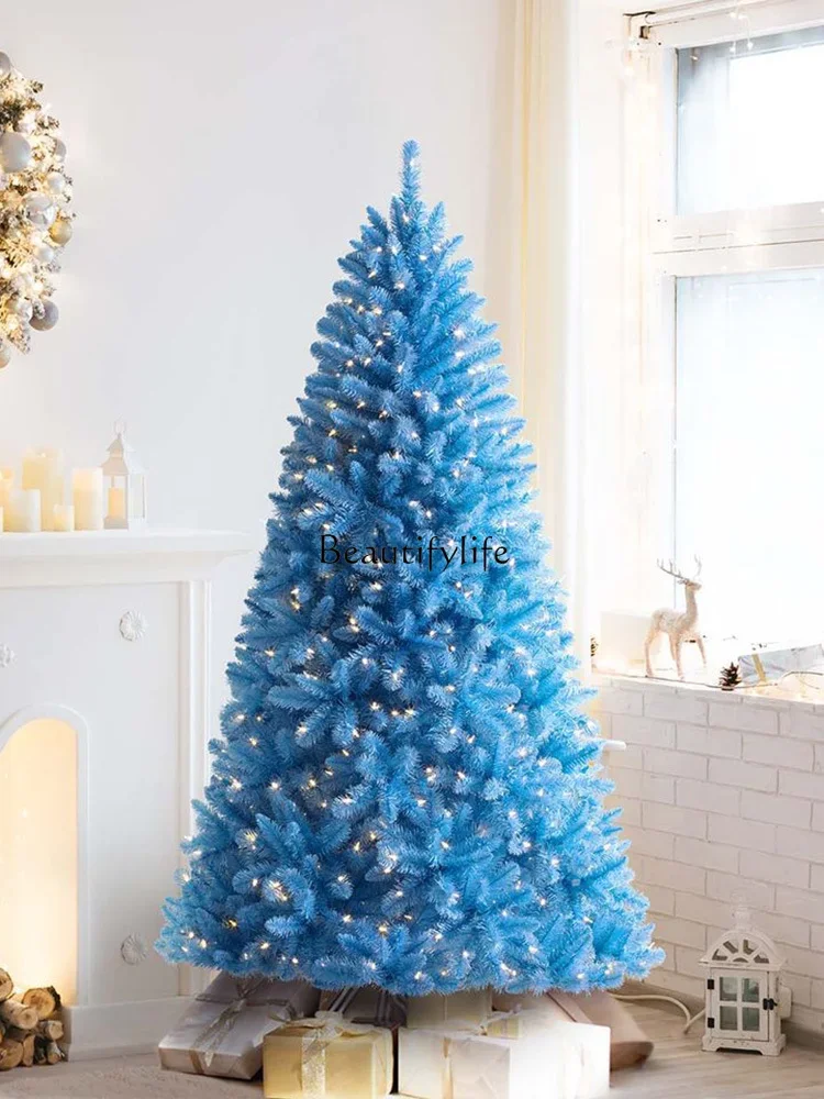 Colorful Christmas decorations scene layout home Internet celebrity/pink/purple/yellow/blue Christmas tree