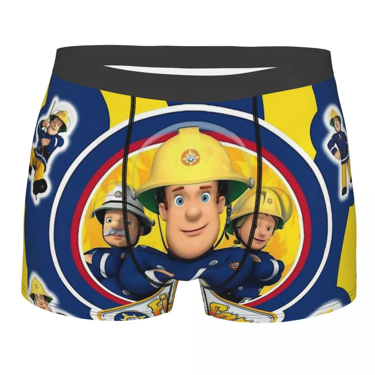 Fireman Sam And Friends Abstract Underpants Cotton Panties Male Underwear Sexy Shorts Boxer Briefs