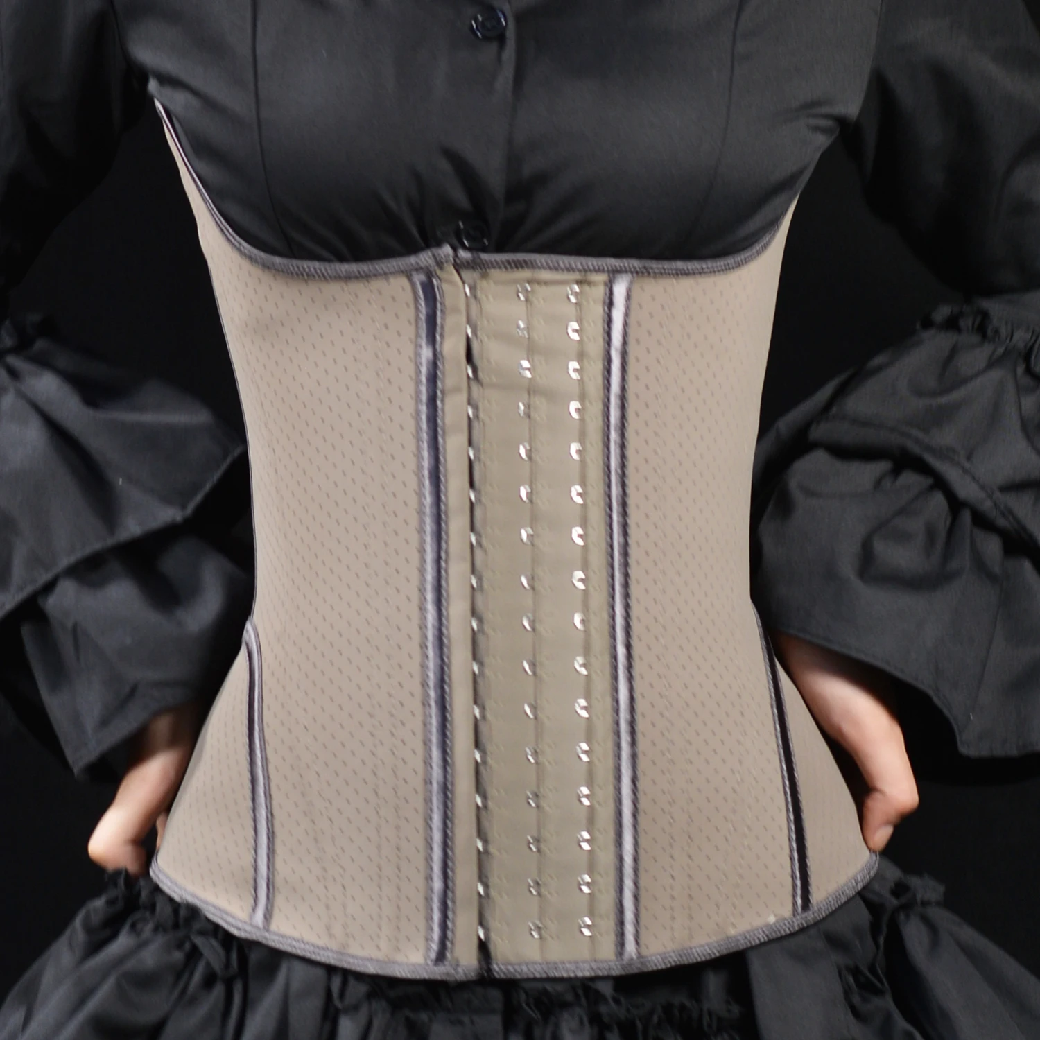 12.59inch Longline Women's Underbust Latex Sport Girdle Waist Trainer Corsets Hourglass Body Shaper with 15pcs Steel Bones