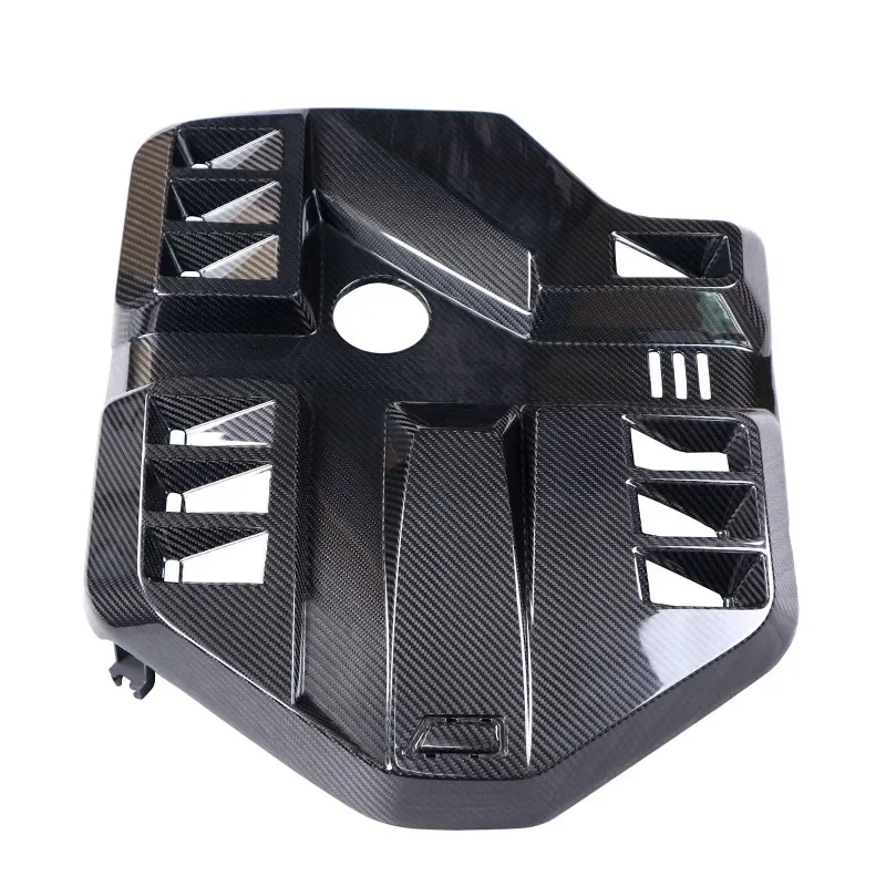 Dry Carbon Fiber Engine Cover Engine Hood Cover Trim Protector Panel Guard For BMW G82 G83 Widen Engine Cover