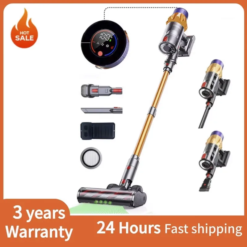 مكنسة كهربائية محمولة لاسلكية IDEACH V18 بقدرة 550 وات 45 كيلو باسكال، شاشة لمس قوية، بطارية قابلة للإزالة، مكنسة كهربائية عمودية