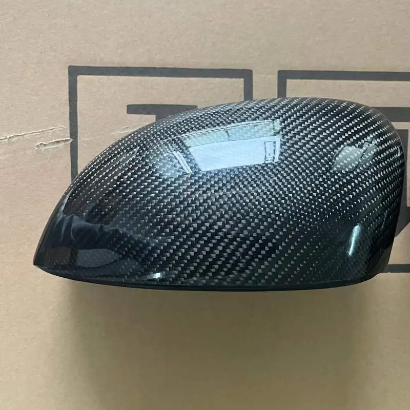 Carbon Fiber Wing Side Mirror Cover Shell Replacement Housing Kit fit for Fiat 500 2012-2019